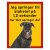 Röd/gul hundskylt, Schnauzer hundskyltar, hundskyltar