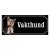 Yorkshireterrier black and tan gammaldags stil emaljskylt hund
