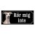 Whippet fawn, hundskylt, skylt hund,