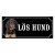Black and tan coonhound gammaldags stil emaljskylt hund
