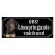 Black and tan coonhound gammaldags stil emaljskylt hund