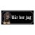 Black and tan coonhound gammaldags stil emaljskylt hund