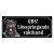 Bouvier des flandres gammaldags stil emaljskylt hund