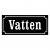 Skylt till vatten, gammaldags stil