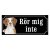 Breton gammaldags stil emaljskylt hund