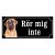 Bullmastiff gammaldags stil emaljskylt hund