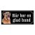 Cane corso brun gammaldags stil emaljskylt hund