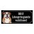 Engelsk bulldog gammaldags stil emaljskylt hund
