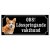 skylt klistermärke dekal welsh corgi varning för hunden gammaldags skylt fina hundskyltar hundskylt lösspringande vakthund
