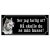 skylt klistermärke dekal alaskan malamute varning för hunden gammaldags skylt fina hundskyltar hundskylt husse