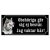 skylt klistermärke dekal alaskan malamute varning för hunden gammaldags skylt fina hundskyltar hundskylt obehöriga vaktskylt