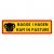 ram in pasture skylt bagge i hagen varningsskylt