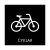 skylt cyklar parkering cyklar grafiskt snygg skylt