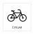 skylt cyklar parkering cyklar grafiskt snygg skylt