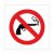 No smoking, pistol rolig skylt rökning