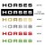 hästtransport dekal hästar olika storlekar och färger