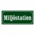 miljöstation skyltar gammaldags stil emalj