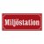miljöstation skyltar gammaldags stil emalj