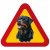Hund Rottweiler vakthund varningsskylt