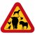 varning för ko kossa bonde kobonde present varning för kossan tjur highland cattle hund katt tupp höna