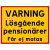 P1430150 lösgående frigående pensionärer mata ej rolig skylt till pension