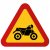 Fyrhjuling motorfordon varning för fartgalning