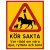 Kör sakta sänk farten akta oss försiktigt ryttare häst barn hund katt ridskola stall