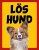 Röd/gul hundskylt, Papillion hundskyltar, hundskyltar