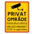Kameraövervakning - privat skylt privat område skylt larm kamera kamerabevakning