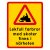 VARNING! Lekfull farbror med skoter finns i närheten rolig skylt
