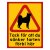 spets buhund spetshundTack för att du säker farten förbi här - hund & katt kör försiktigt akta oss