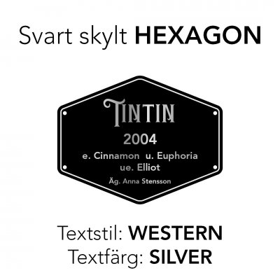 Finaste boxskylten box stallskylt hästskylt med egen text bästa stället att köpa boxskyltar