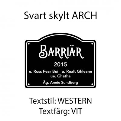 Boxskylt, hästskylt olika färger