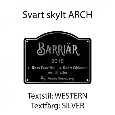 Boxskylt, hästskylt olika färger