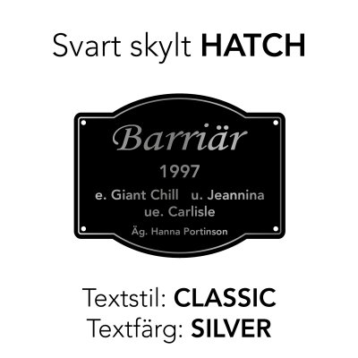 hatch fin form form Finaste boxskylten box stallskylt hästskylt med egen text bästa stället att köpa boxskyltar