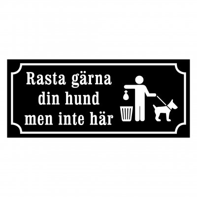 Rasta gärna din hund men inte här