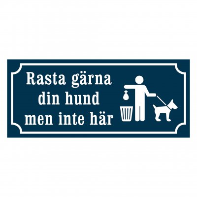 Rasta gärna din hund men inte här