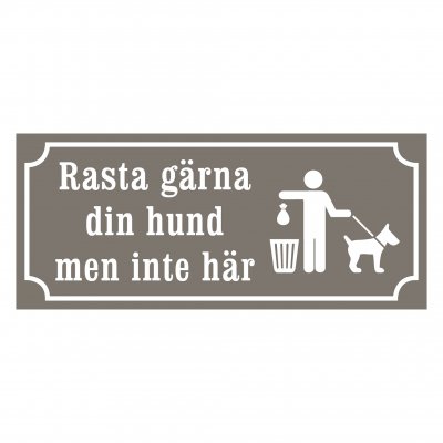 Rasta gärna din hund men inte här