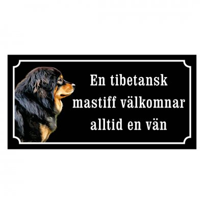 Tibetansk mastiff En tibetansk
mastiff välkomnar alltid en vän