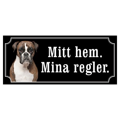 Boxer brun/vit "gammaldags stil"
