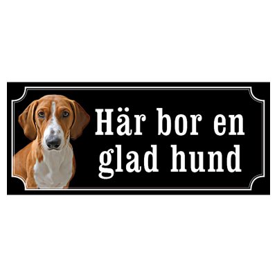 Drever hundskylt gammaldags stil emaljskylt hund