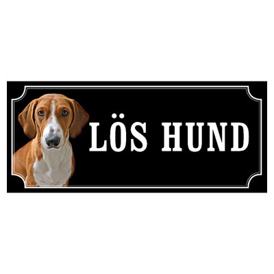 Drever hundskylt gammaldags stil emaljskylt hund