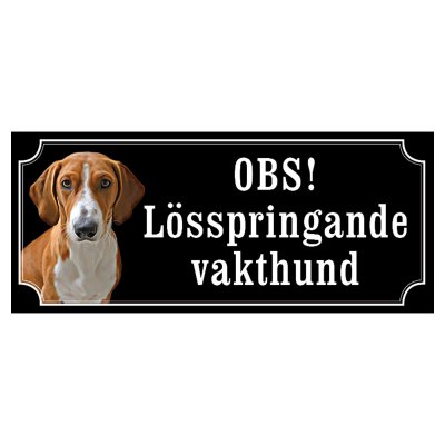 Drever hundskylt gammaldags stil emaljskylt hund