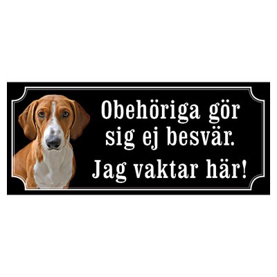Drever hundskylt gammaldags stil emaljskylt hund