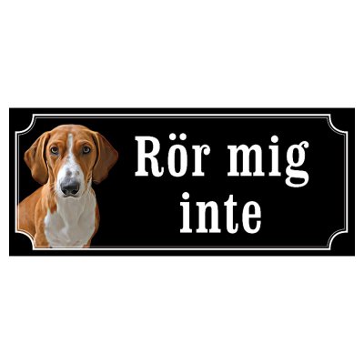 Drever hundskylt gammaldags stil emaljskylt hund