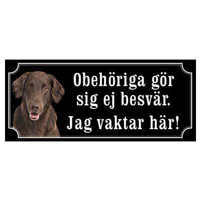 Flatcoated retriever brun "gammaldags stil"