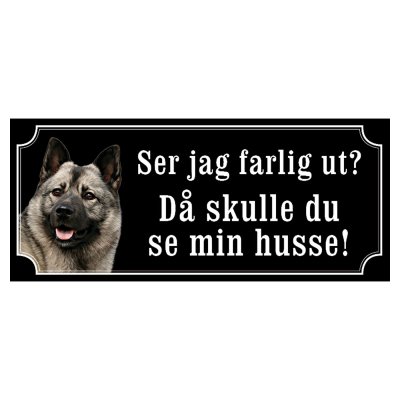 Gråhund grå gammaldags stil emaljskylt hund