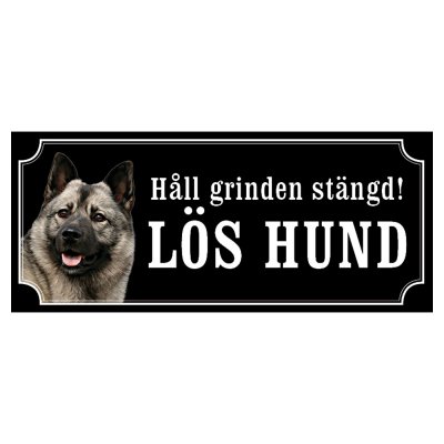 Gråhund grå gammaldags stil emaljskylt hund