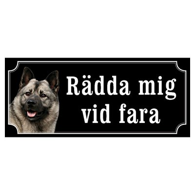 Gråhund grå gammaldags stil emaljskylt hund