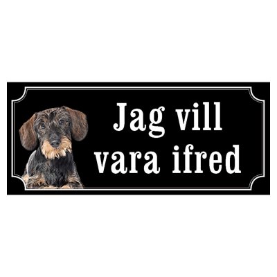 Tax svartbrun strävhårig "gammaldags stil"